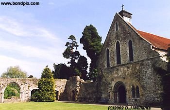 Beaulieu Abbey ruins in Hampshire