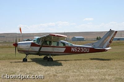 Aircraft at the annual fly in at Pogreba Field, Three Forks, Montana