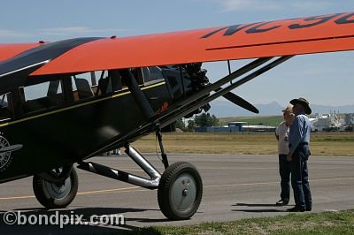 Aircraft at the annual fly in at Pogreba Field, Three Forks, Montana