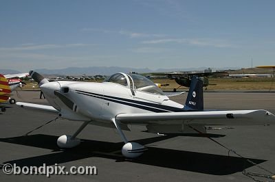 Vans RV8 aircraft at the annual fly in at Pogreba Field, Three Forks, Montana