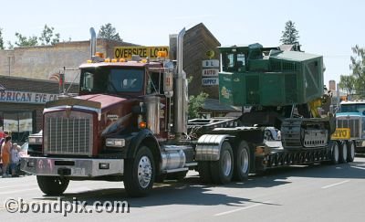 Parade along Main Street in Deer Lodge, Montana