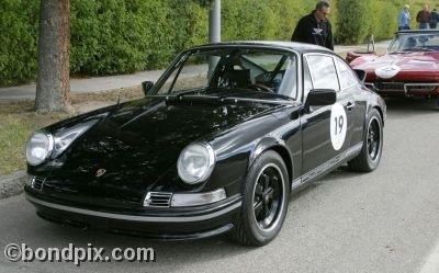 'Going to the Sun Rally' Porsche car in Deer Lodge, Montana