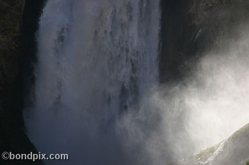 Upper falls in the Grand Canyon of Yellowstone Park