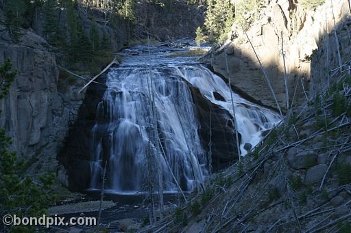 Waterfall in Yellowstone Park