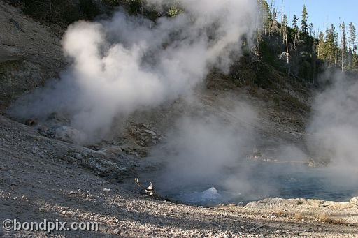 Some of the natural features of Yellowstone Park